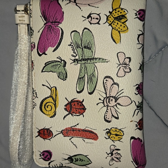 Coach Corner Zip Creature Wristlet New